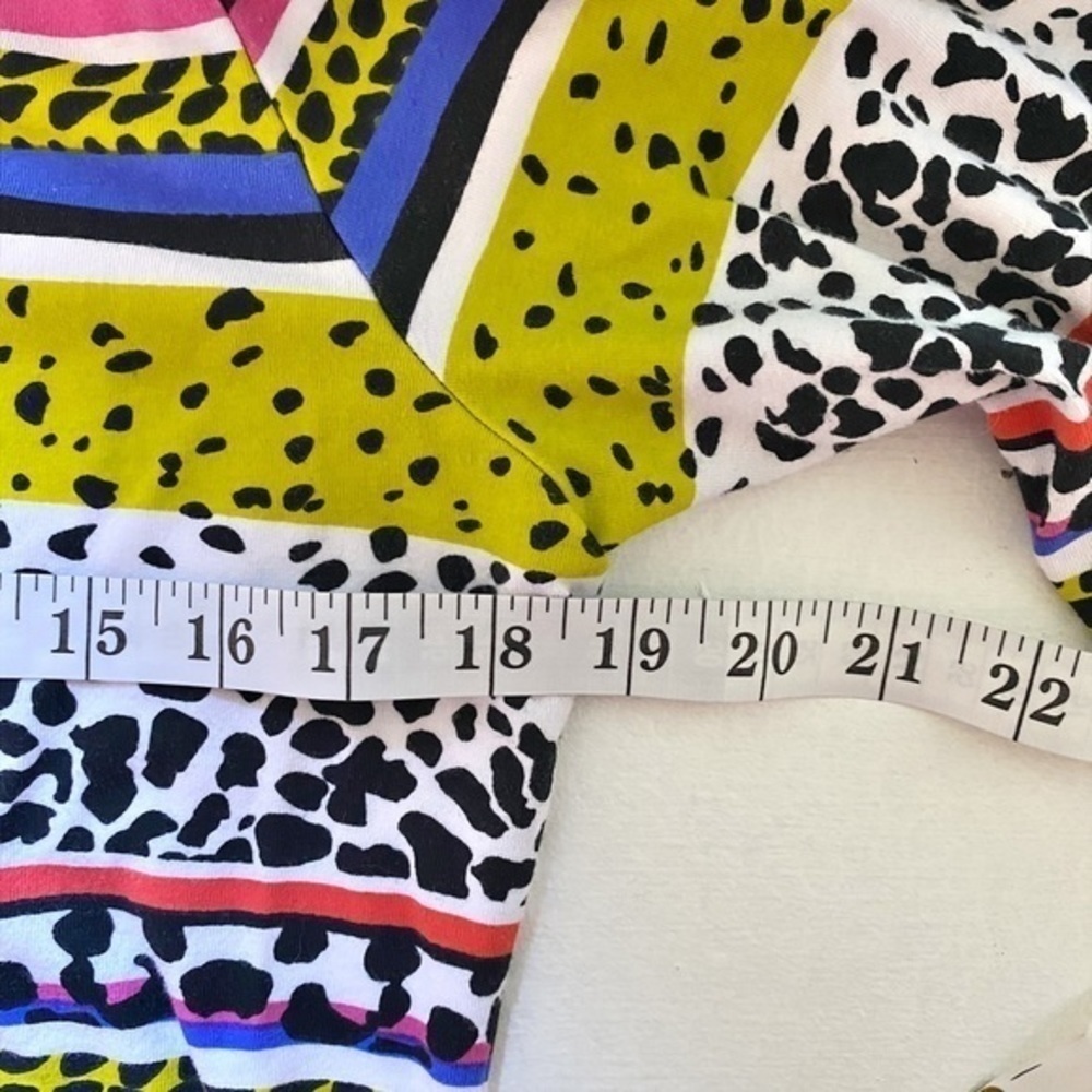 Ruby RD. FAVORITES S. BRIGHT COLORFUL 3/4 SLEEVE TOP - Picture 5 of 6